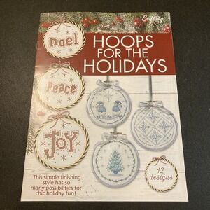 Hoops For The Holidays 12 Designs Craftways Christmas Ornament Cross Stitch